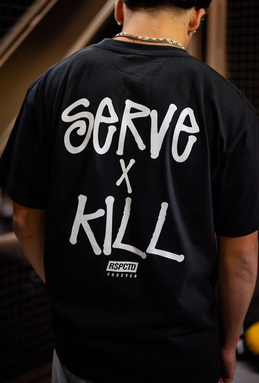 SERVE X KILL BLACK TEE