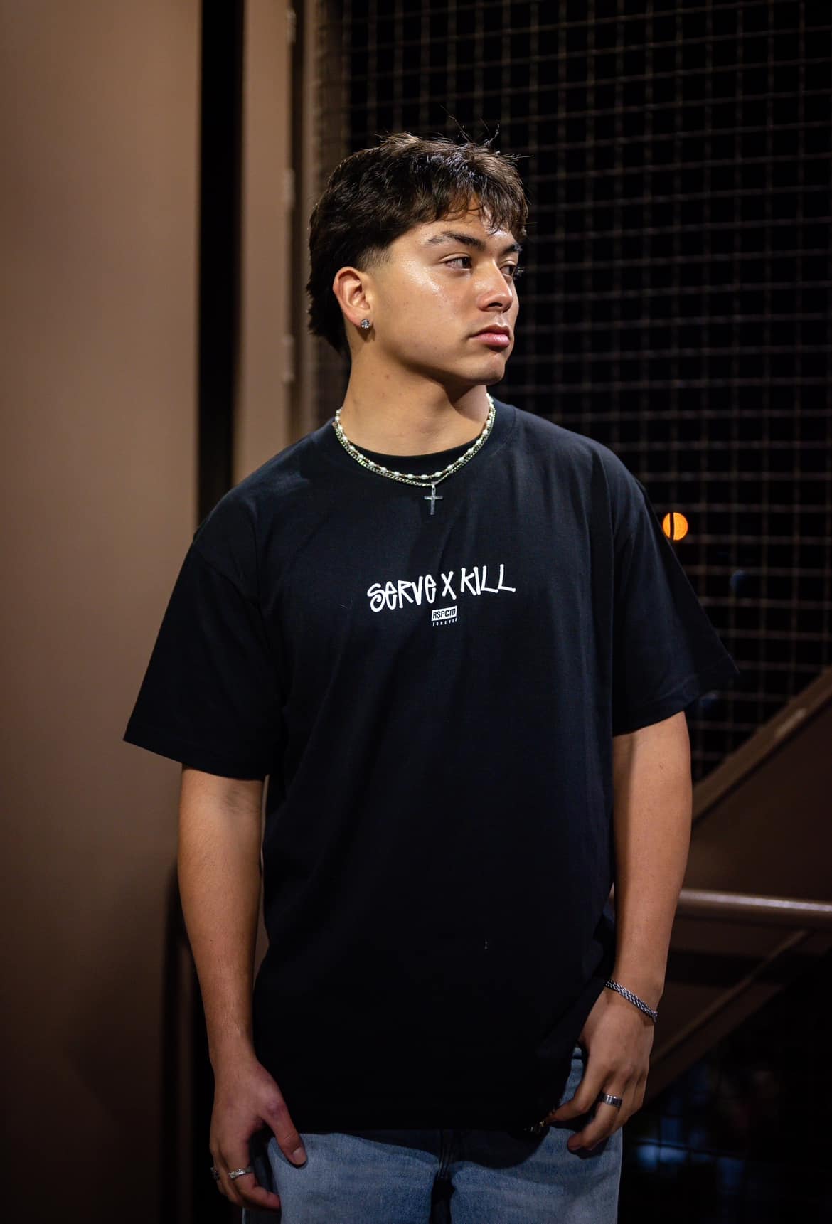 SERVE X KILL BLACK TEE